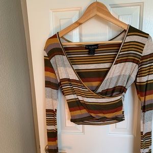 See you Monday Long sleeve crop crop